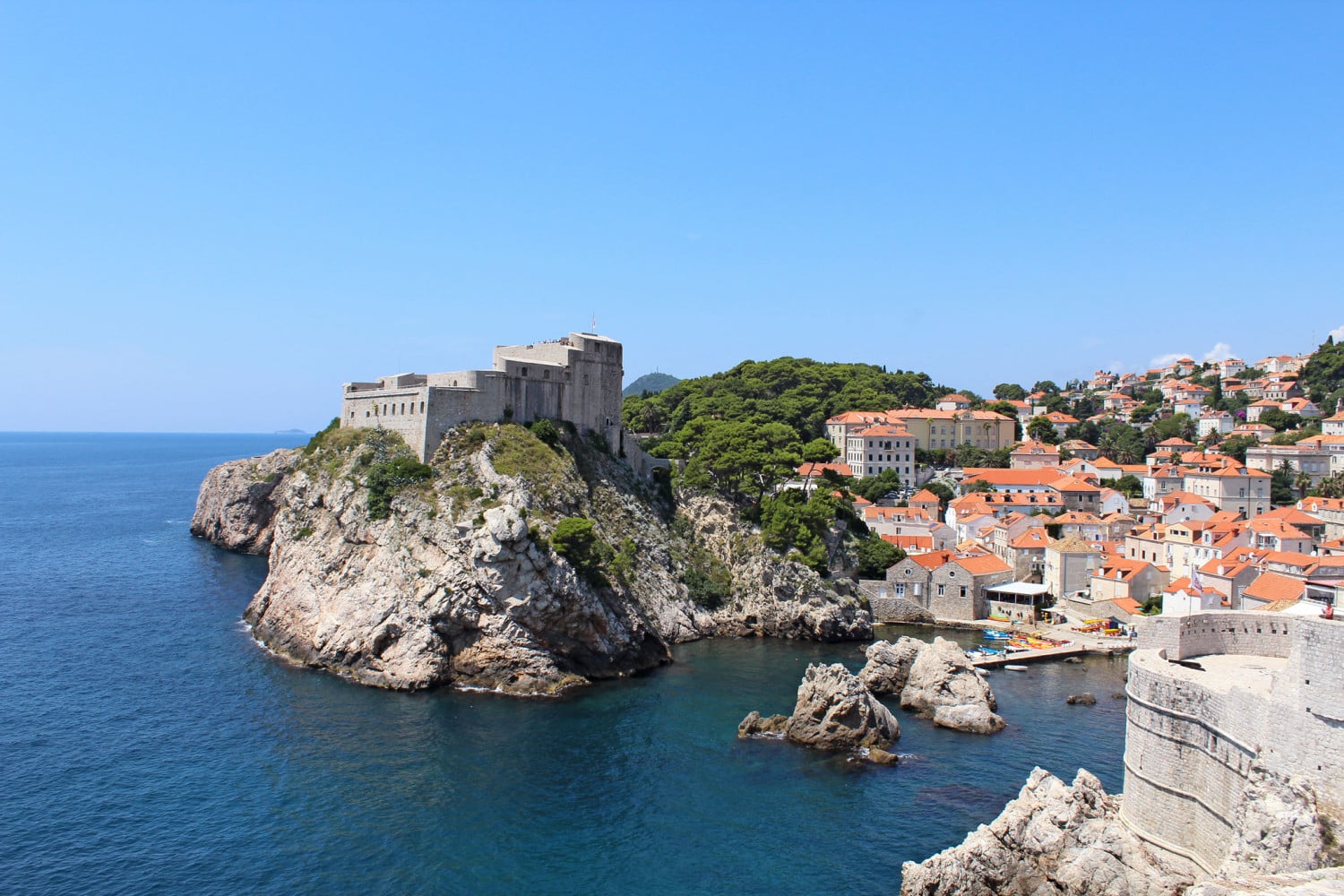 walls of dubrovnik pearl of adriatic