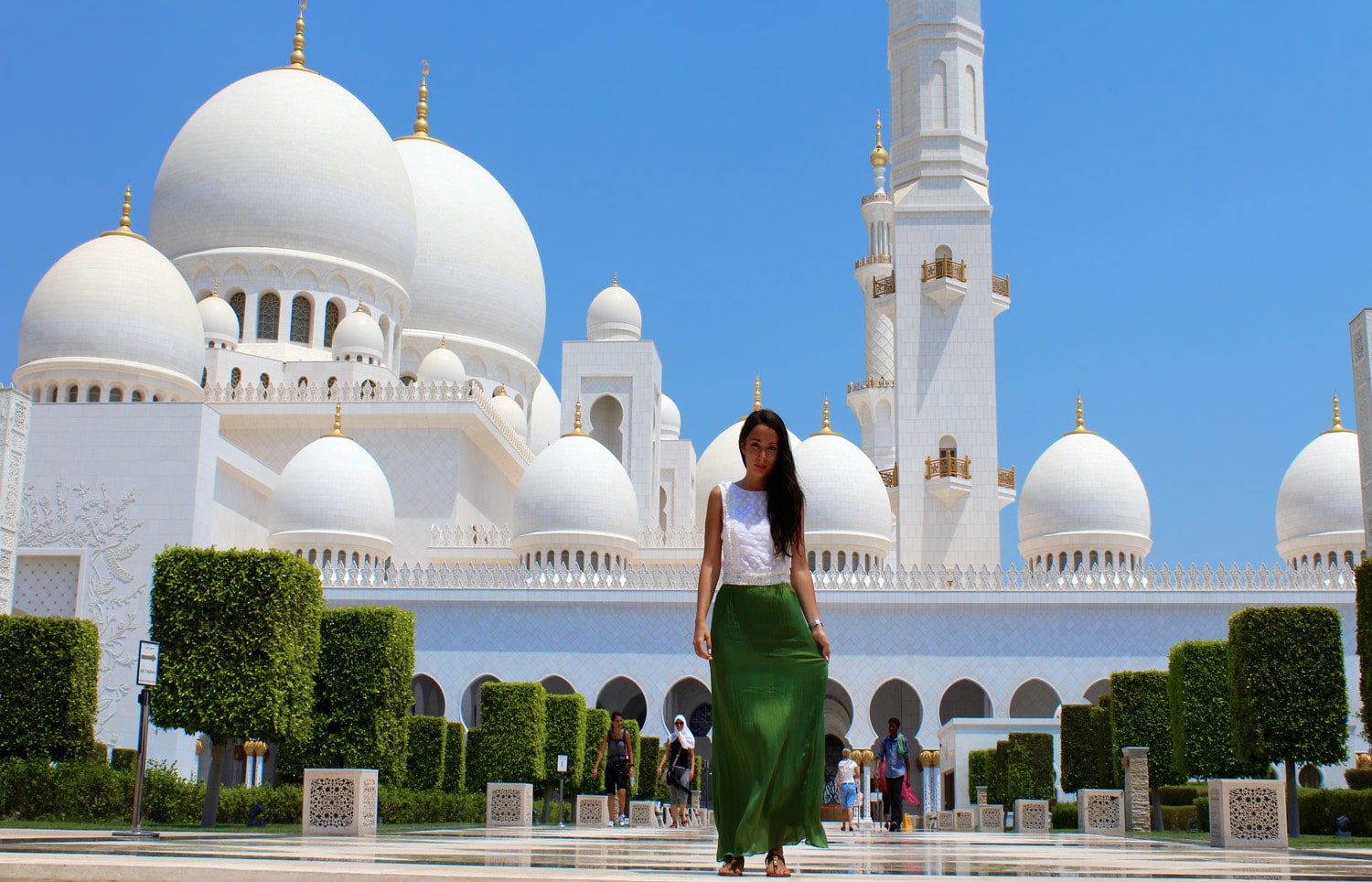 The Sheikh Zayed Mosque in Abu Dhabi