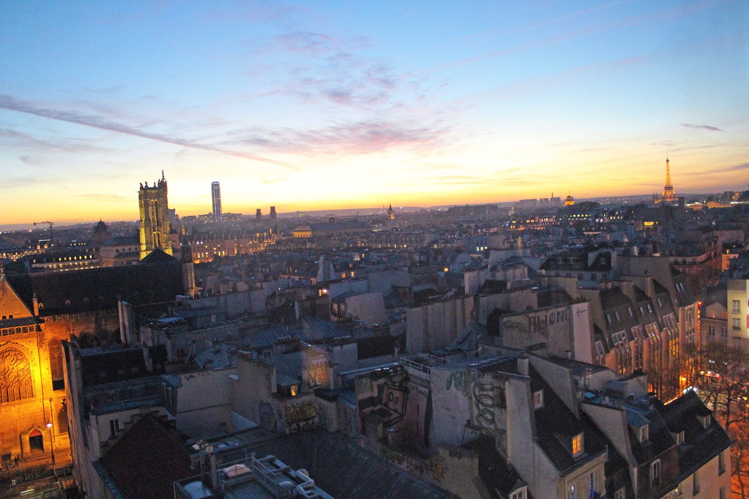 best views in Paris Centre Pompidou