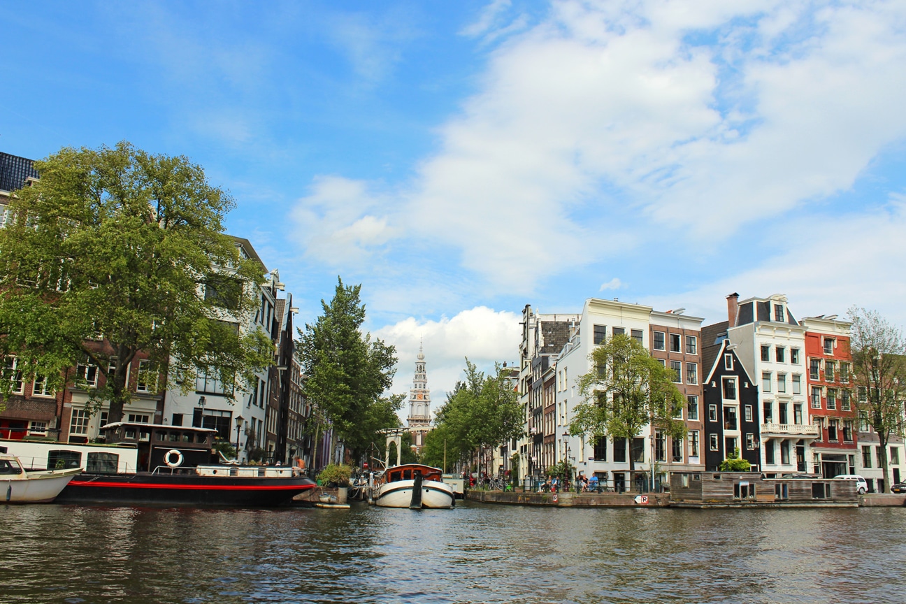 Cruising the canals of Amsterdam