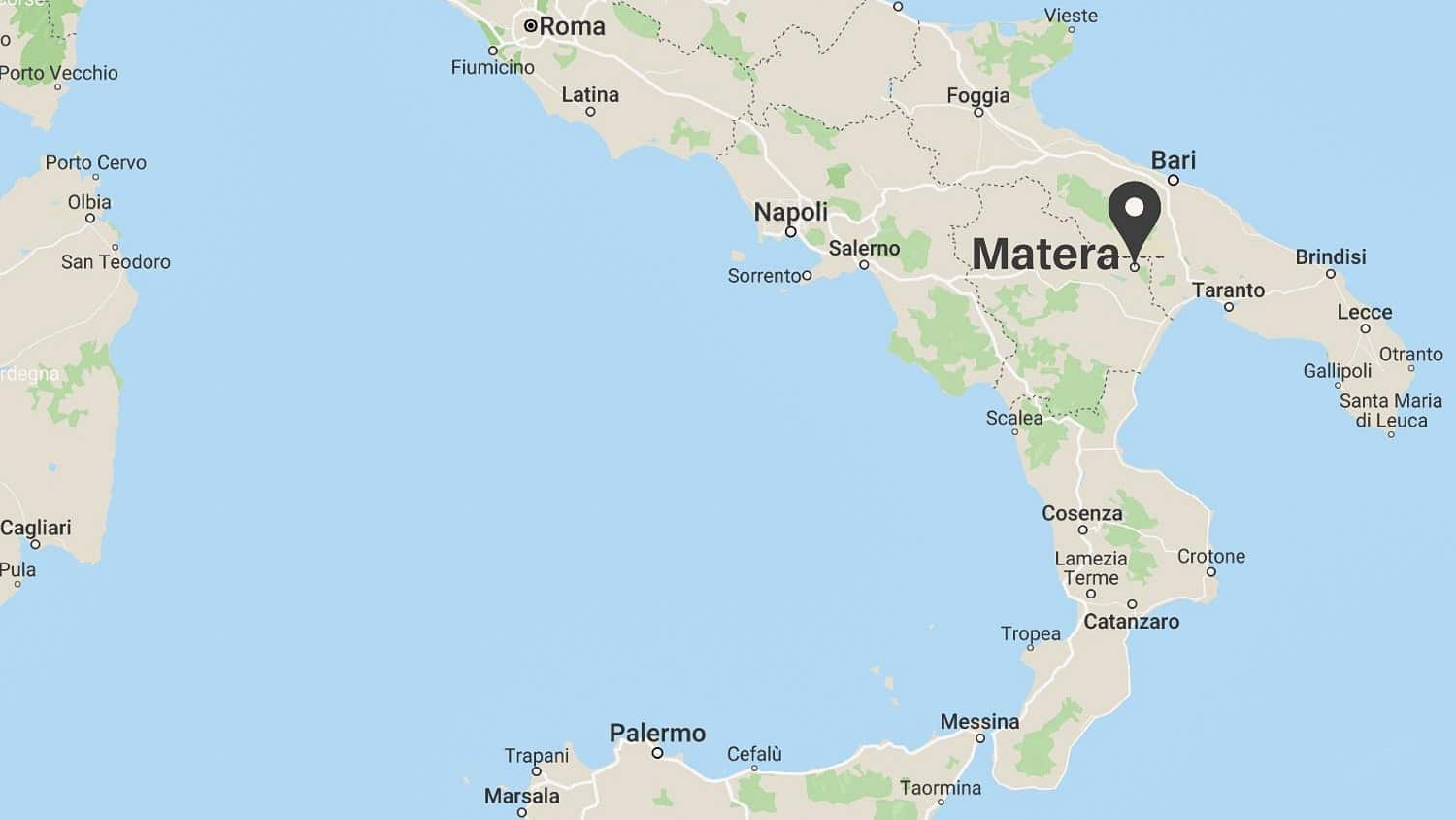 Matera Italy Map