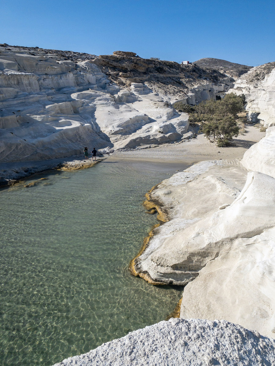 Sarakiniko Beach Milos Greece Sand