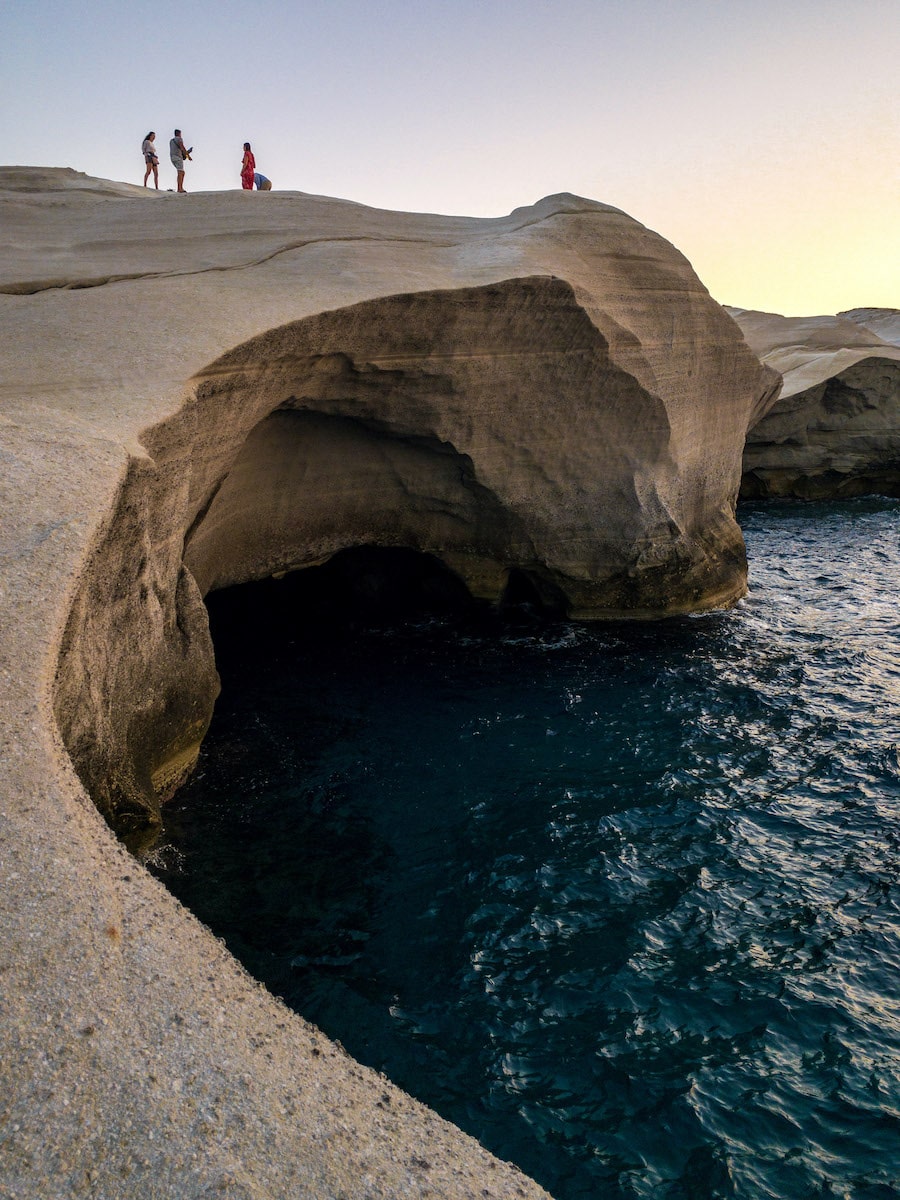 Sarakiniko Beach Milos Greece Sunset