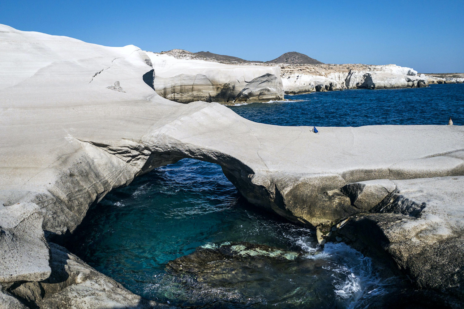 Sarakiniko Beach Milos Greece