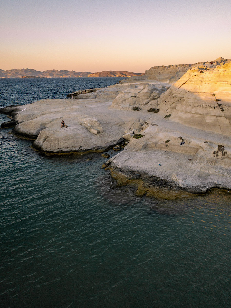 Sarakiniko Beach Milos Sunset