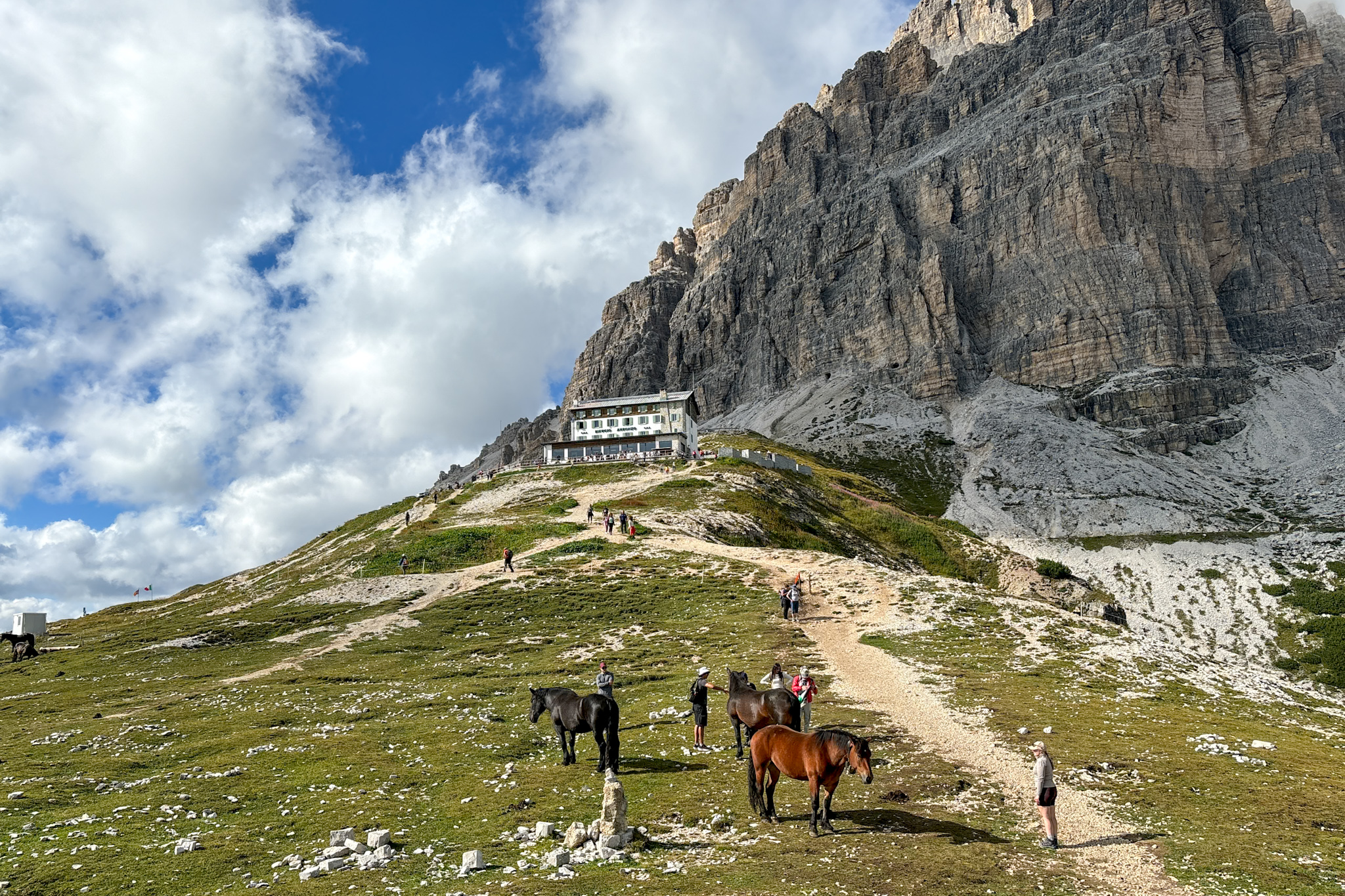 Hiking European Alps Italy Dolomites