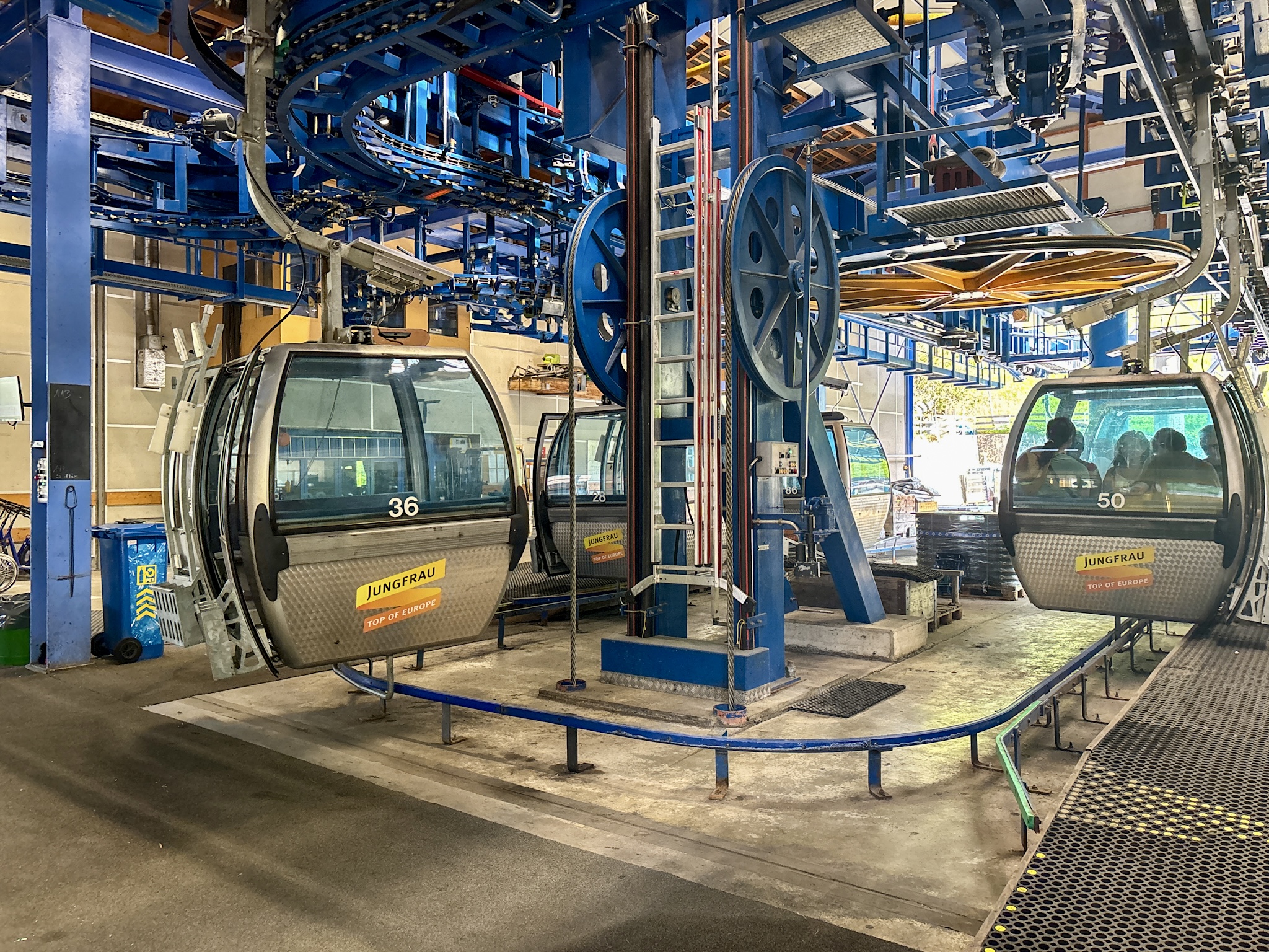 Hiking European Alps infrastructure lifts cablecars