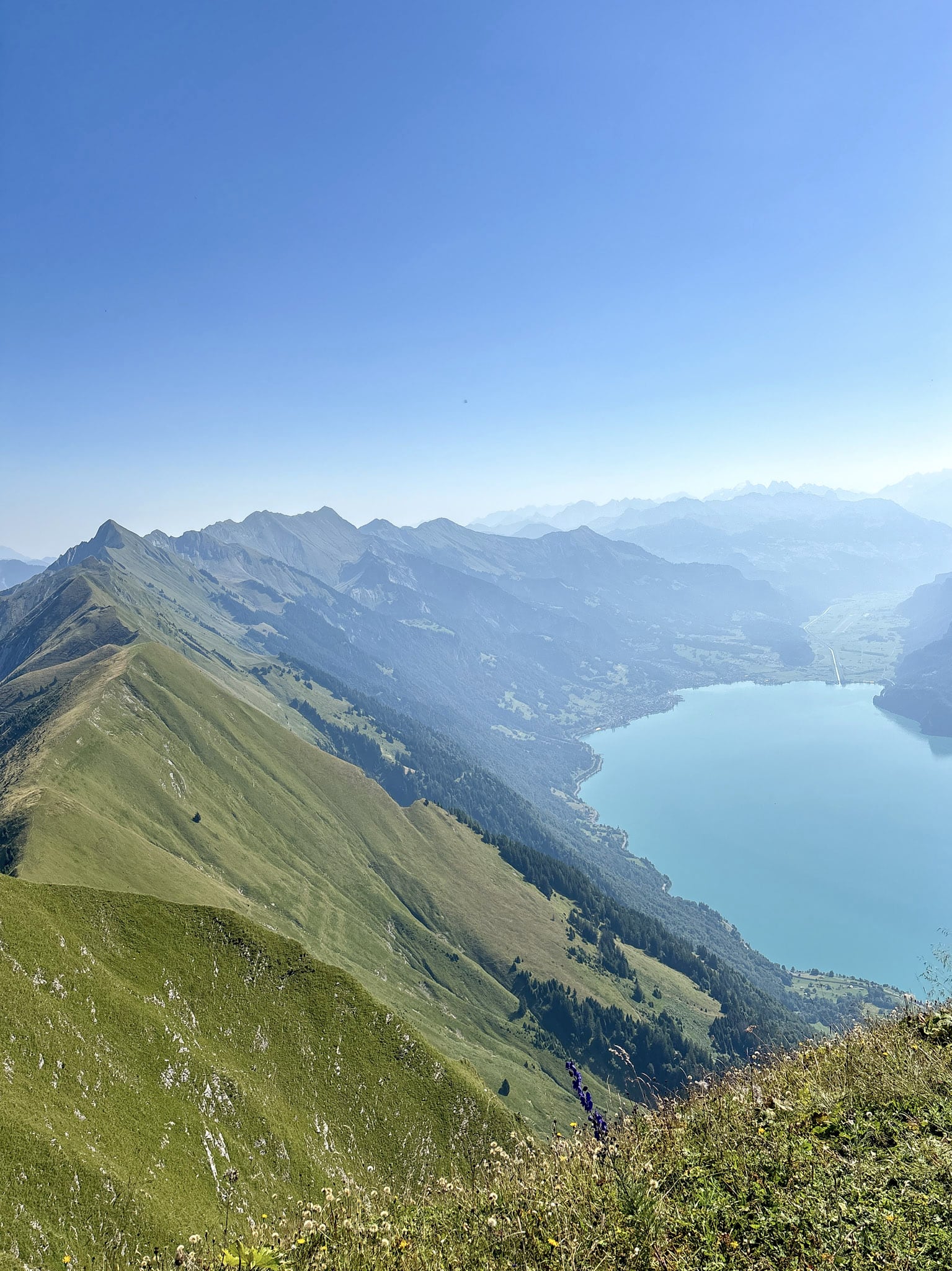 Augstmatthorn hike via Lombachalp ridge view 