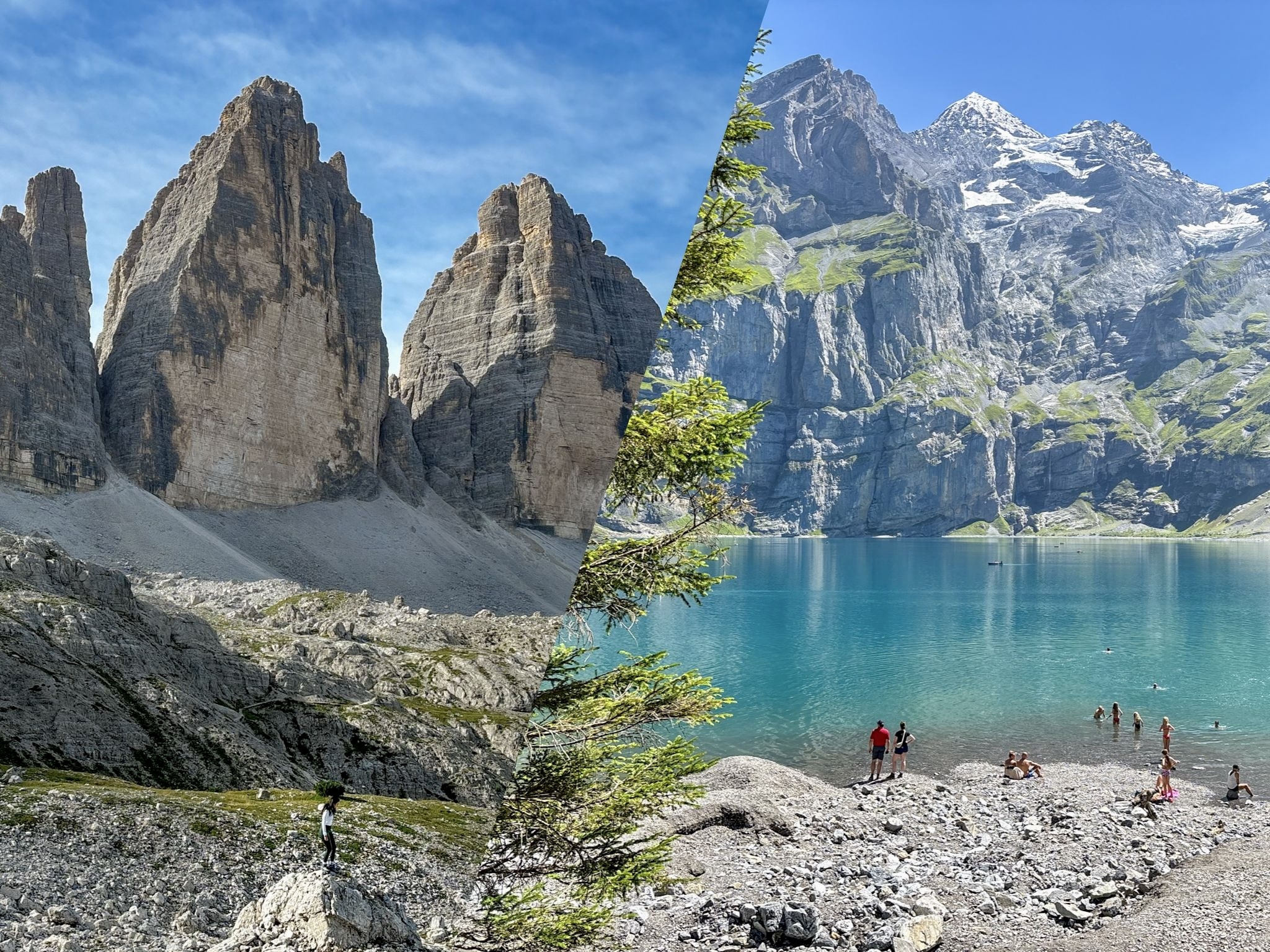 Italian Dolomites vs Swiss Alps comparison