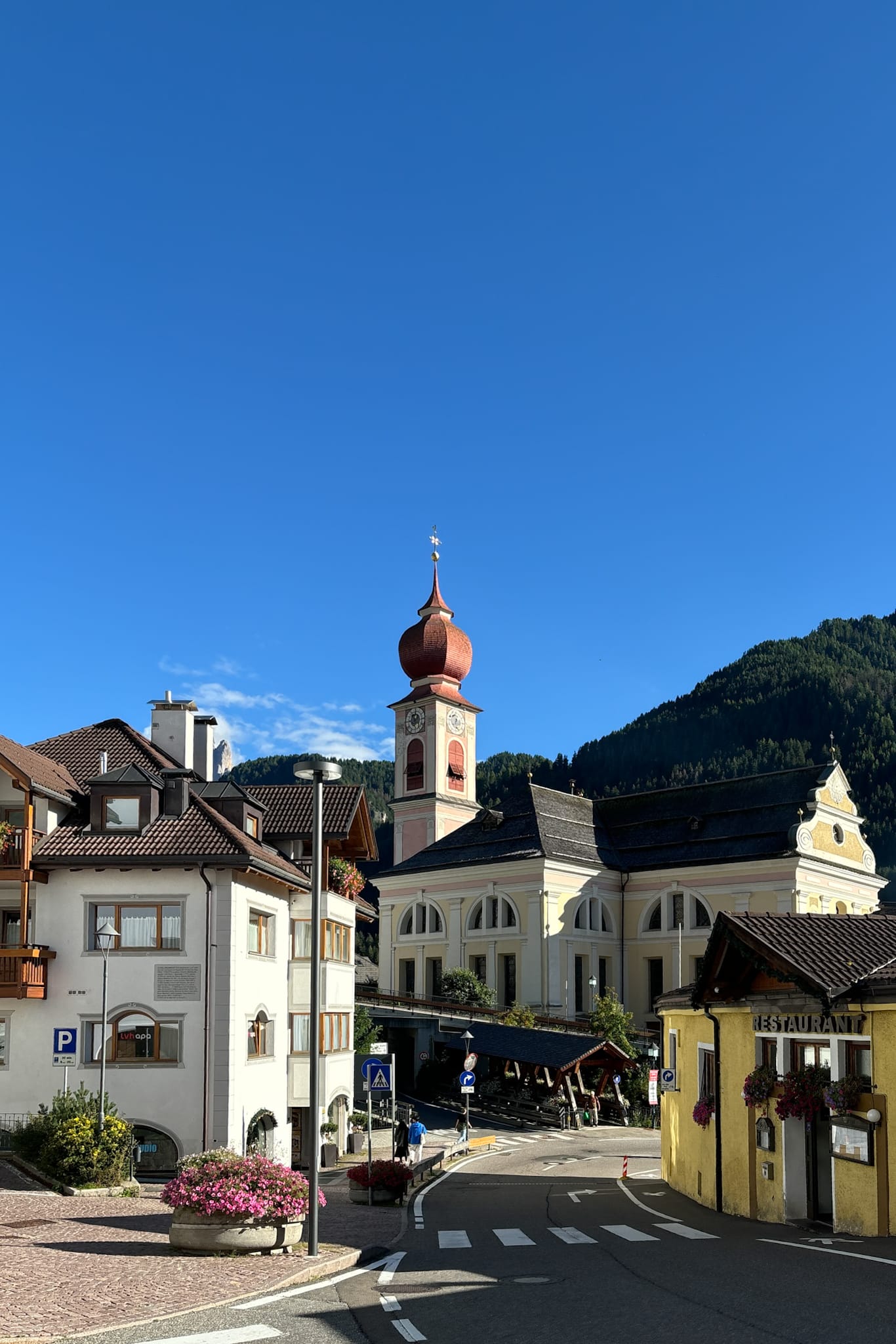 Ortisei town Italian Dolomites