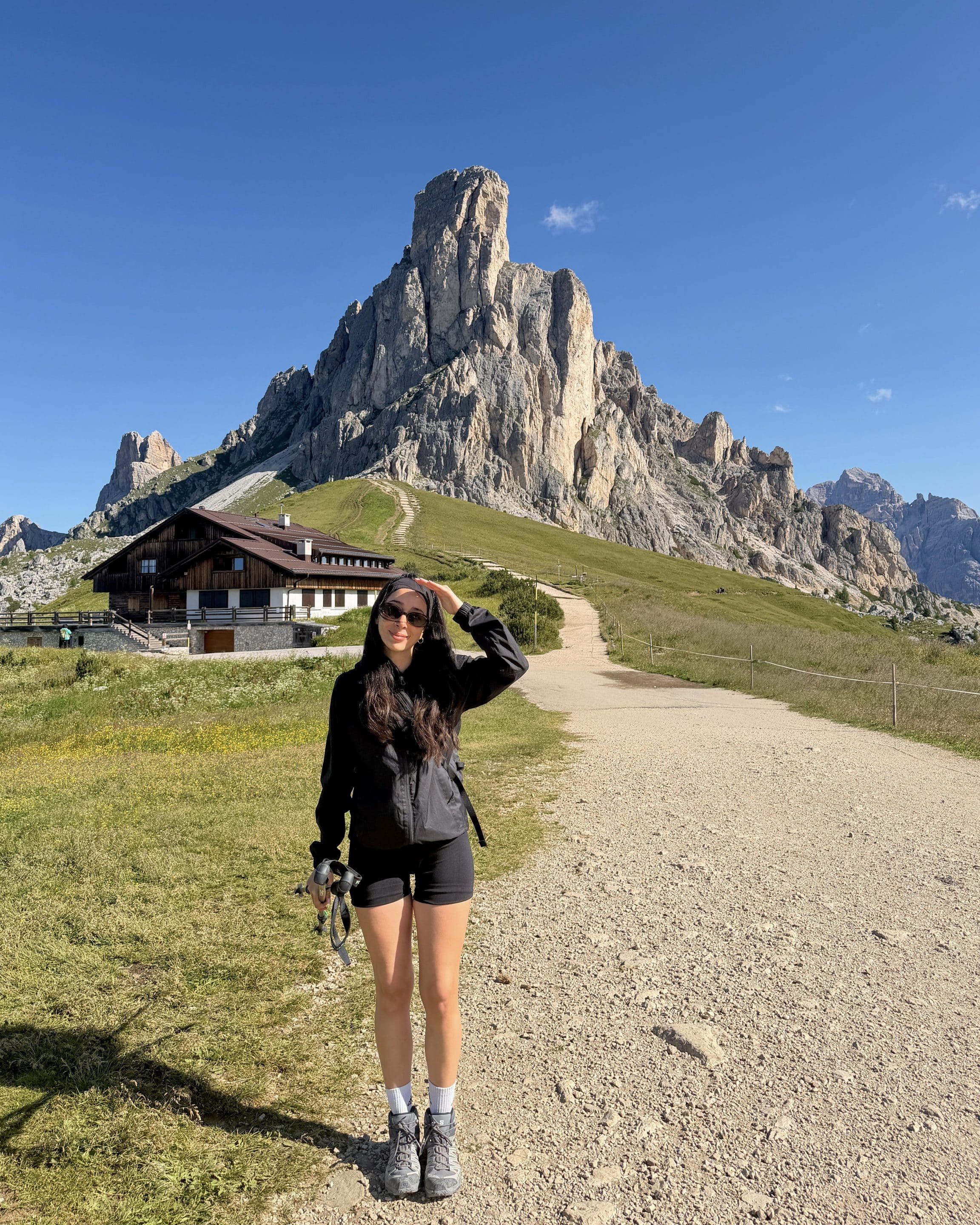 Cinque Torri Hike Dolomites Passo Giau 23 Passo Giau Dolomites Girl Posing Instagram View
