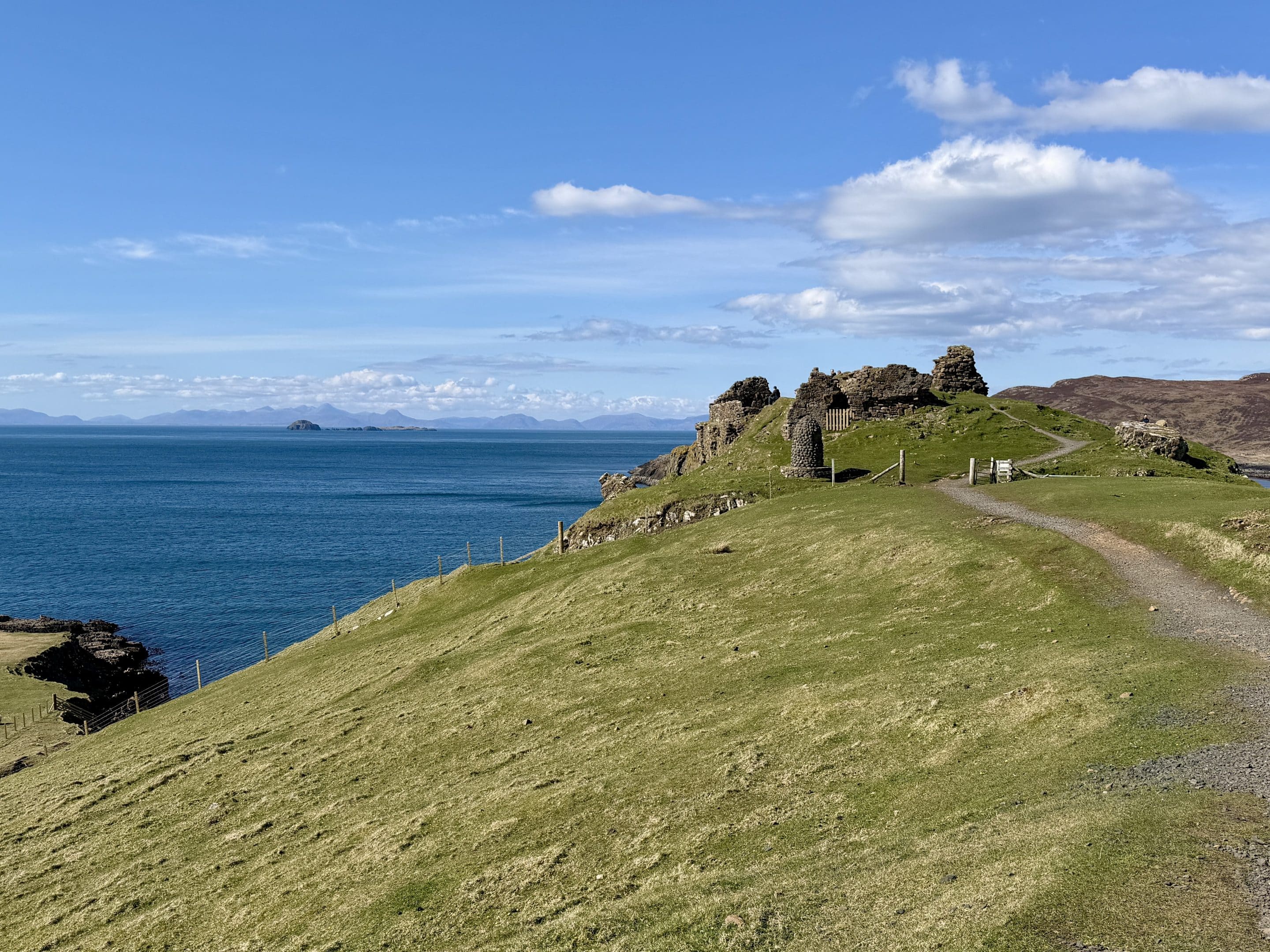 Duntulm Castle Isle of Skye 2 Duntulm Castle landscape Isle of Skye