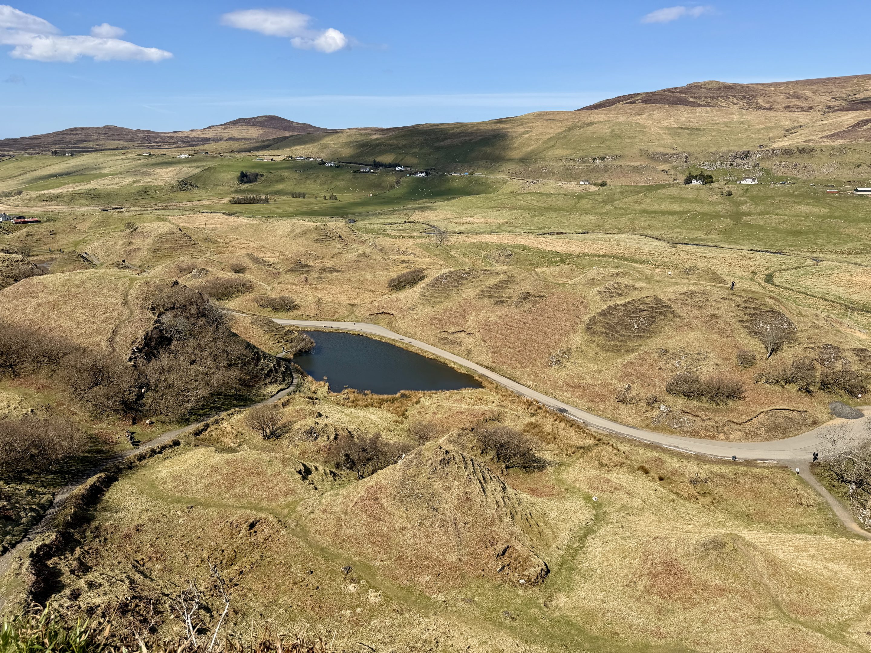 Fairy Glen Isle of Skye view from castle Ewen