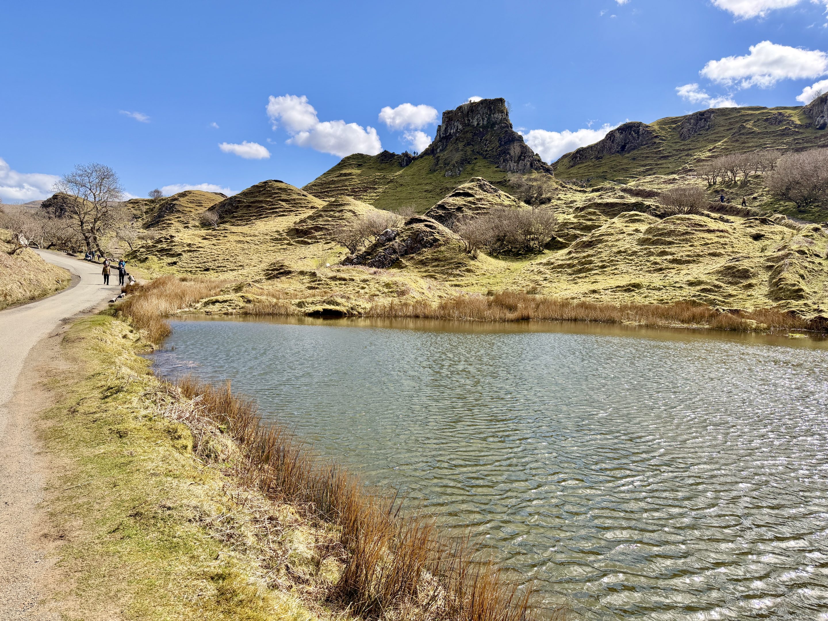Fairy Glen hills lake Isle of Skye Scotland