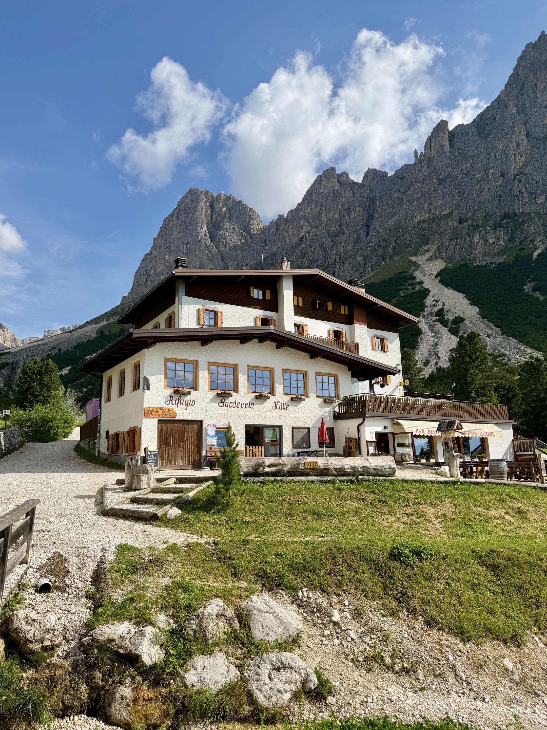 Gardeccia hut rifugio Dolomites Gardeccia hut rifugio Dolomites
