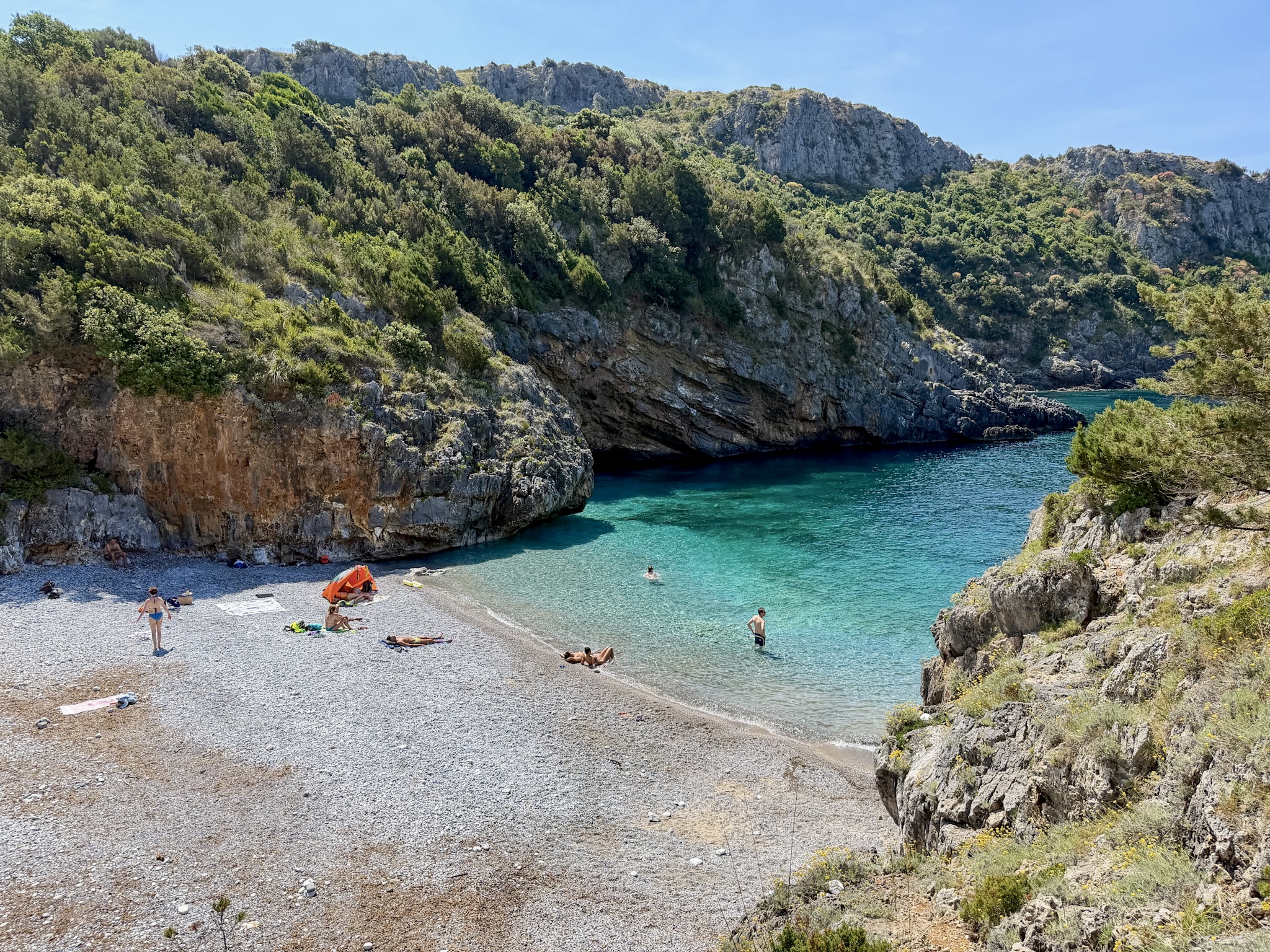 best beaches in cilento coast cala bianca