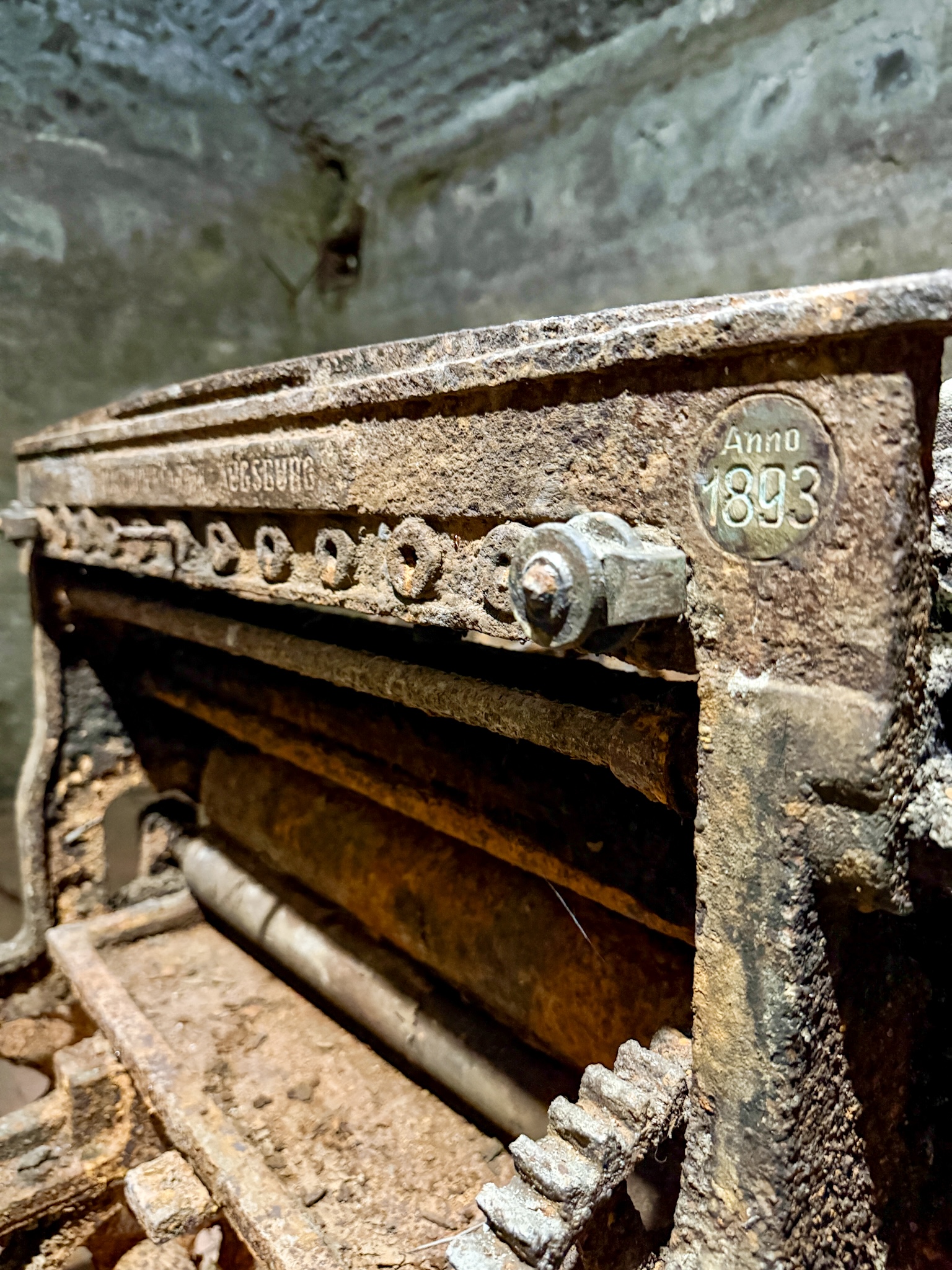 Underground Printing House Tbilisi 9 Underground Printing House Tbilisi Press Print Plate Close Up