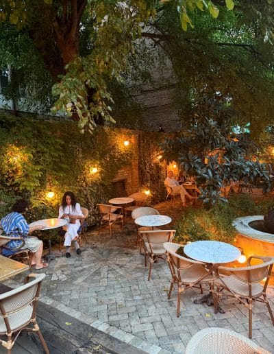 Ninia's Garden outdoors Tbilisi Restaurant