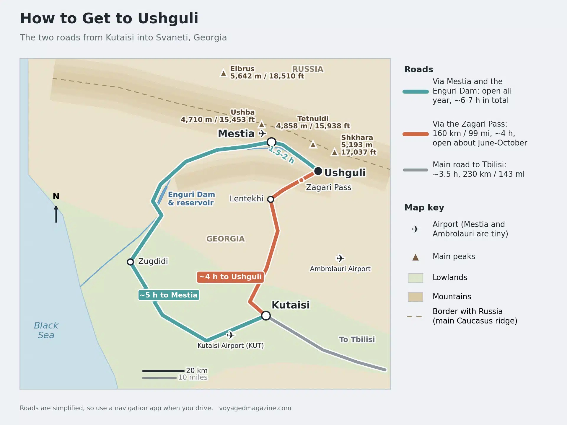 How to Get to Ushguli Map How to Get to Ushguli Map
