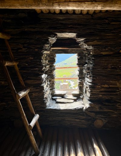 Inside Queen Tamar Castle Svan Tower Ushguli