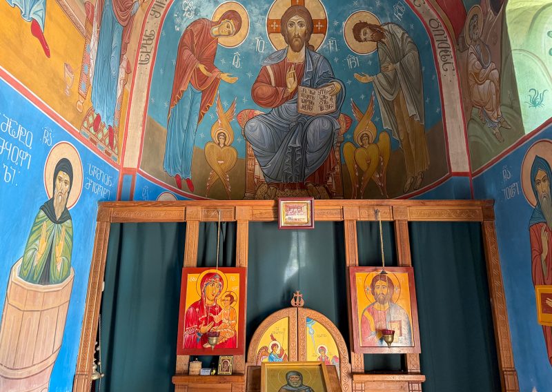 Inside Church of Saint Simeon the Stylite at Katskhi Pillar
