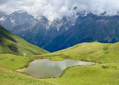 Koruldi Lakes small pond Mestia