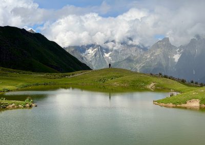 Koruldi Lakes reflection Mestia