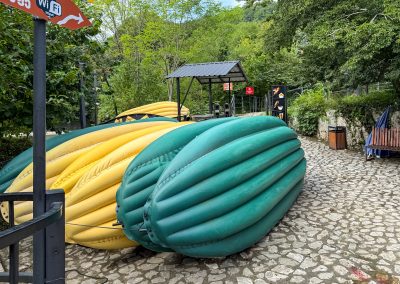 Rafting boats at Martvili Canyon Kutaisi