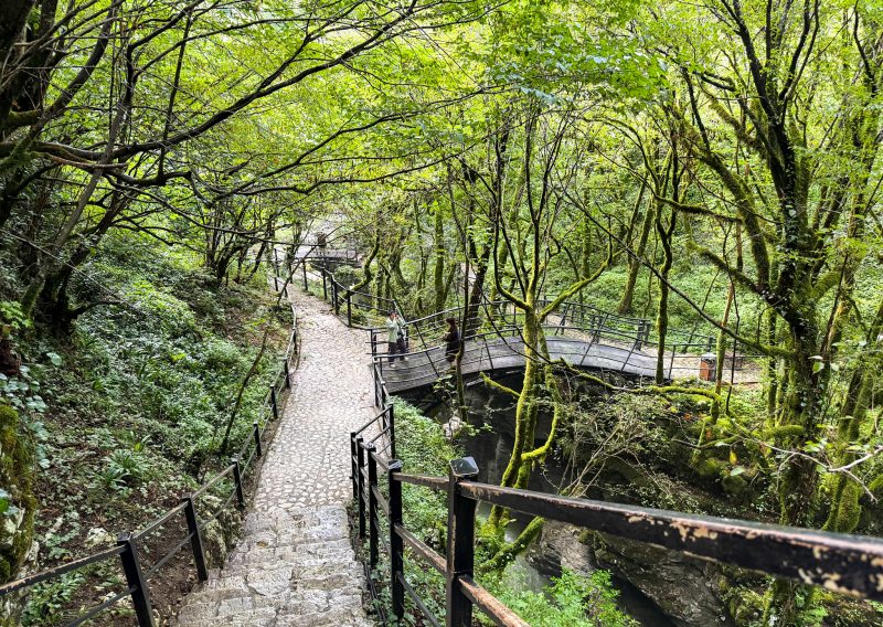 Martvili Canyon walking path Kutaisi