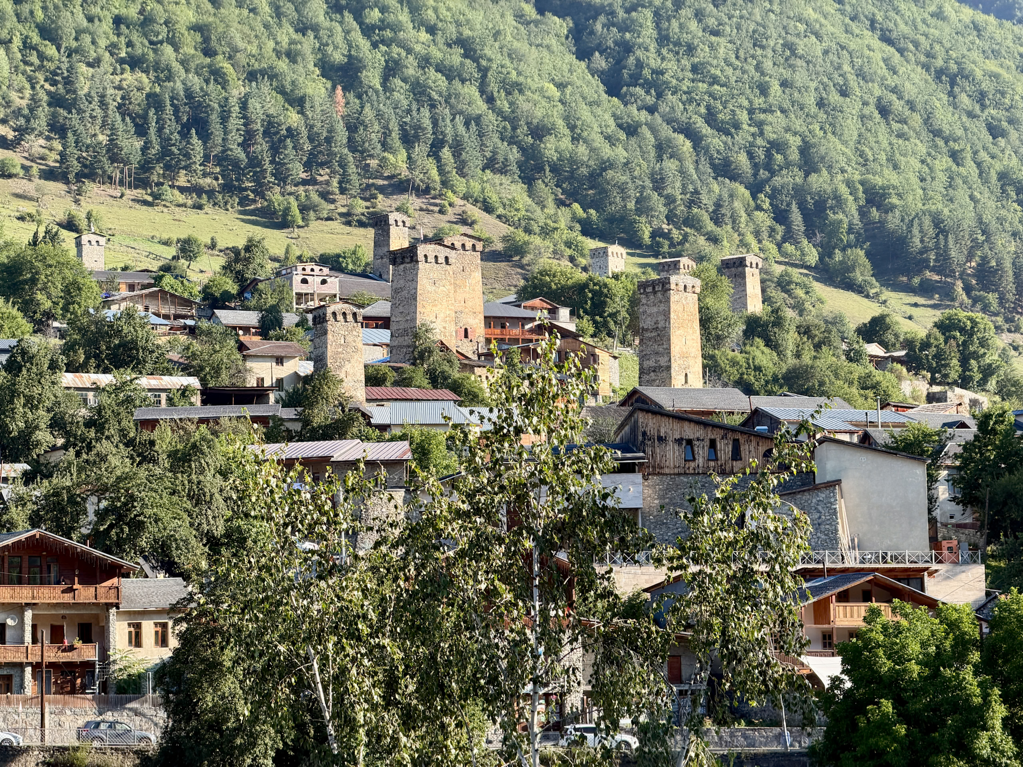 Mestia town view