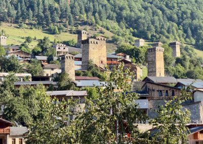 Mestia town view