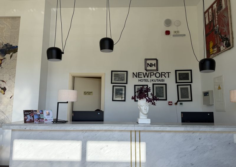 The reception at Newport Hotel