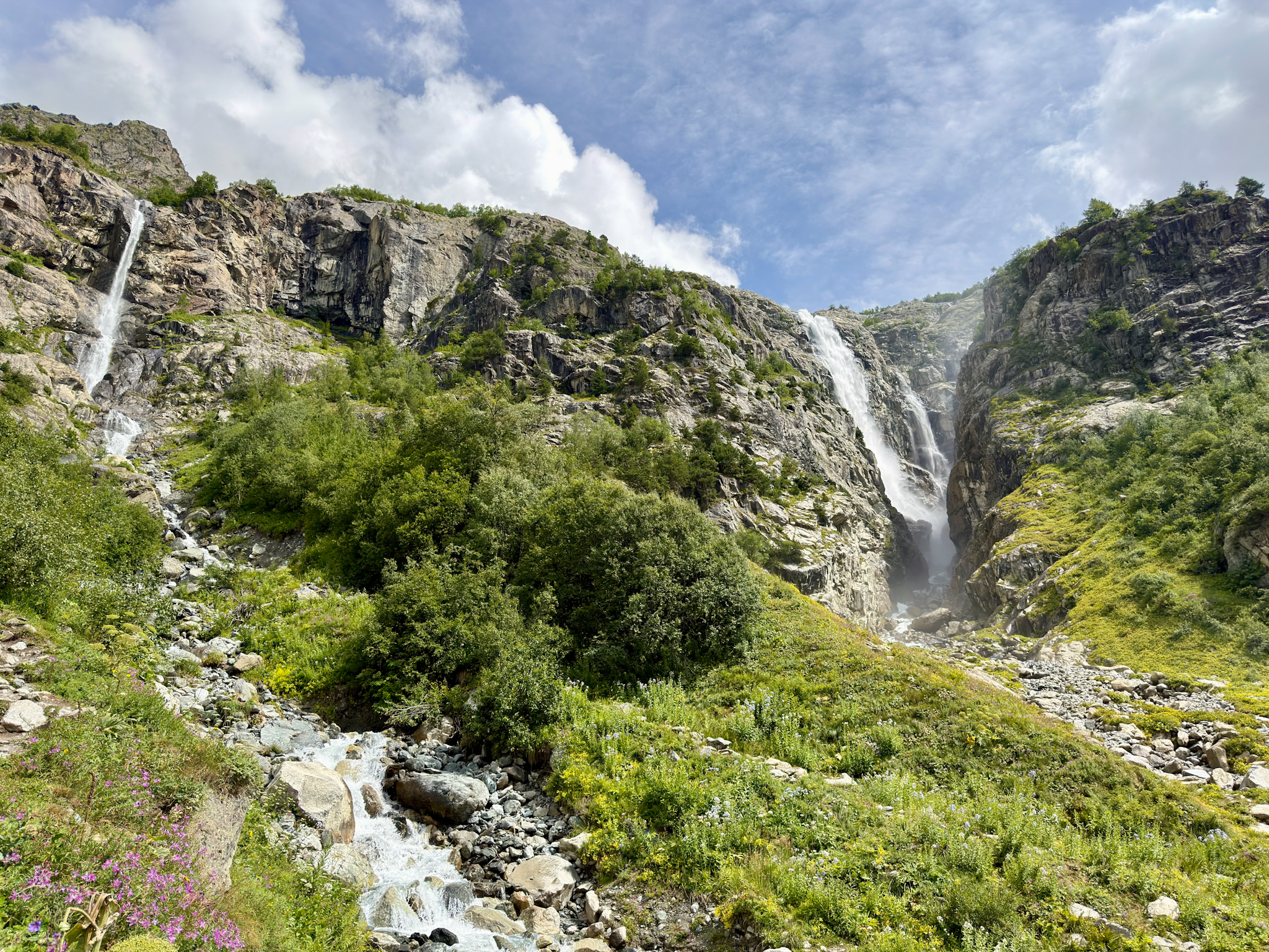 Shdugra (Ushba) Waterfall Hike Mazeri Guide