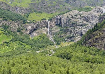 Shdugra (Ushba) Waterfall View