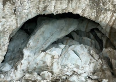 Ice Cave at Shkhara Glacier