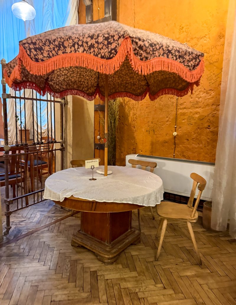 Table at Sisters Restaurant in Kutaisi