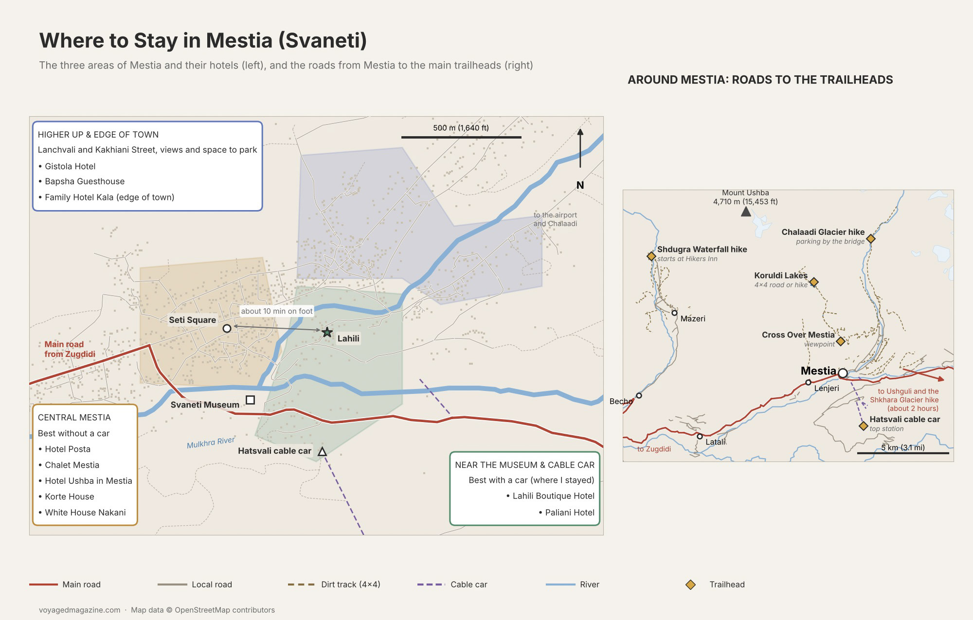 Where To Stay in Mestia Svaneti Map Hotels (1) Where To Stay in Mestia Svaneti Map Hotels